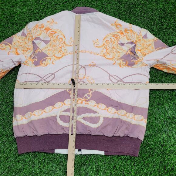 Vintage 80s Baroque Art Jacket Womens XL/2XL 25x26 Terry - Picture 7 of 10